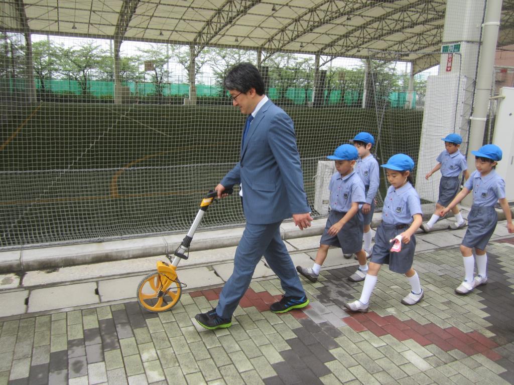 算数の授業 １ｋｍってどのくらい